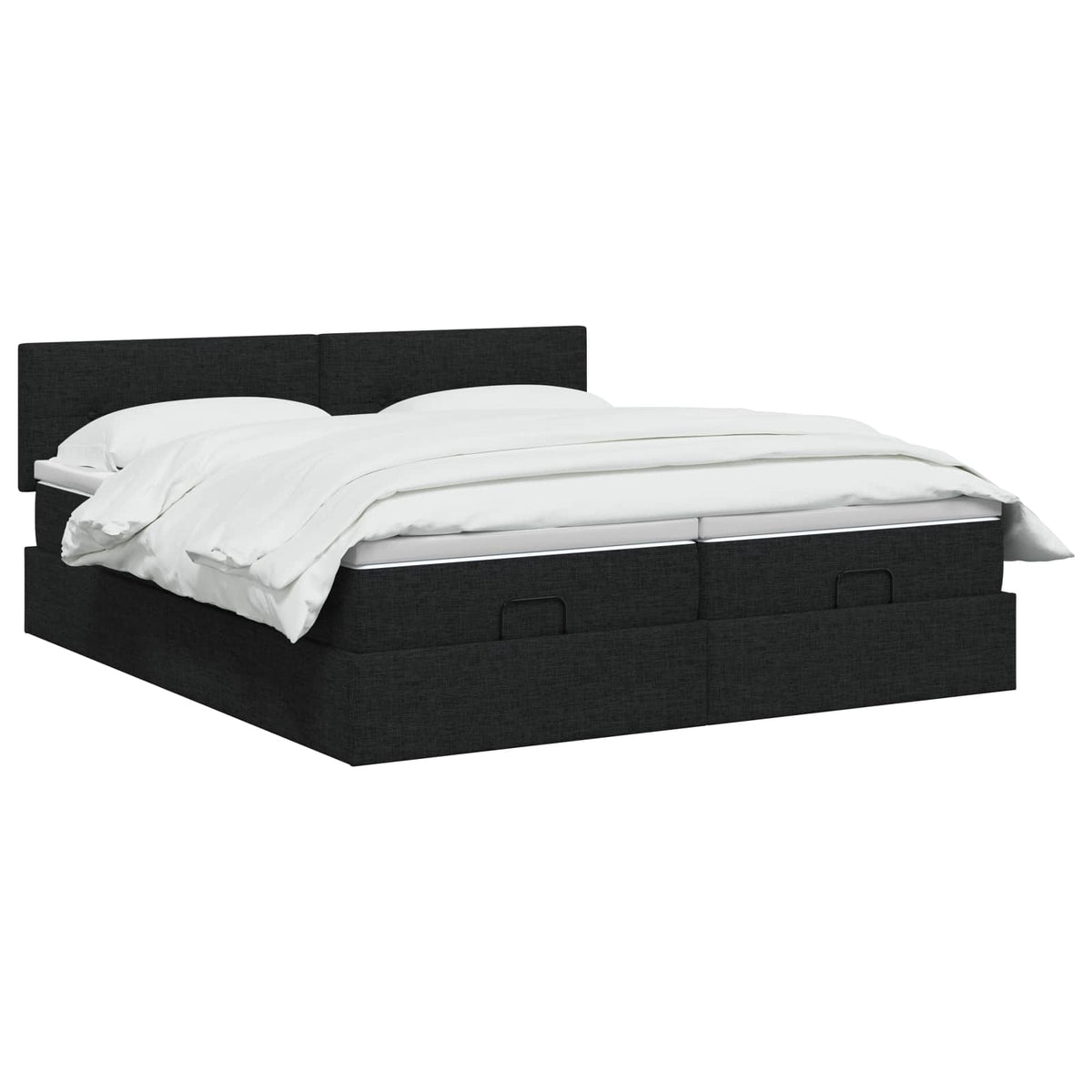 Krevet od pjene s madracem i LED-om Crna 180 x 200 cm Tkanina