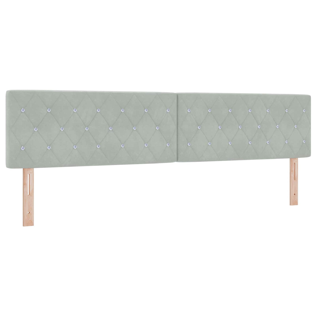 Krevet od pjene s madracem i LED-om Svjetlosiva 200 x 200 cm