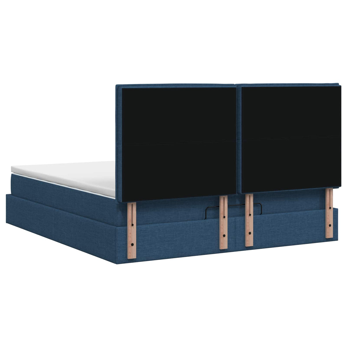Krevet od pjene s madracem i LED-om Plava 160 x 200 cm Tkanina