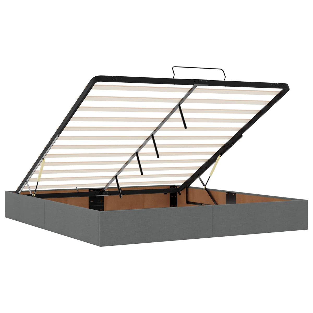 Krevet od pjene s madracem i LED-om Tamnosiva 180 x 200 cm