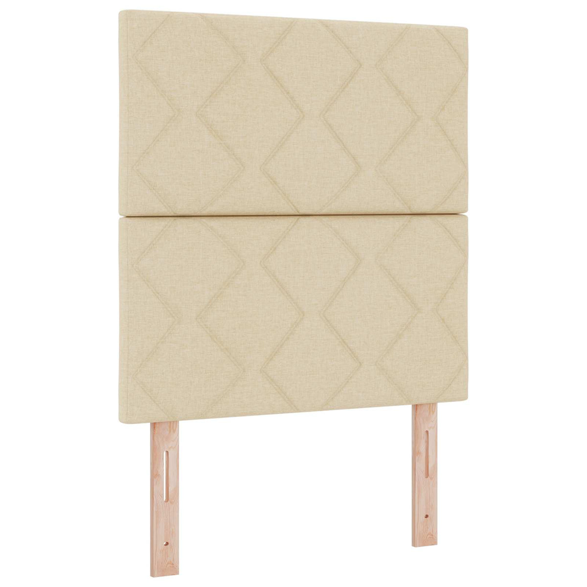 Krevet od pjene s madracem i LED-om Krem 80 x 200 cm Tkanina