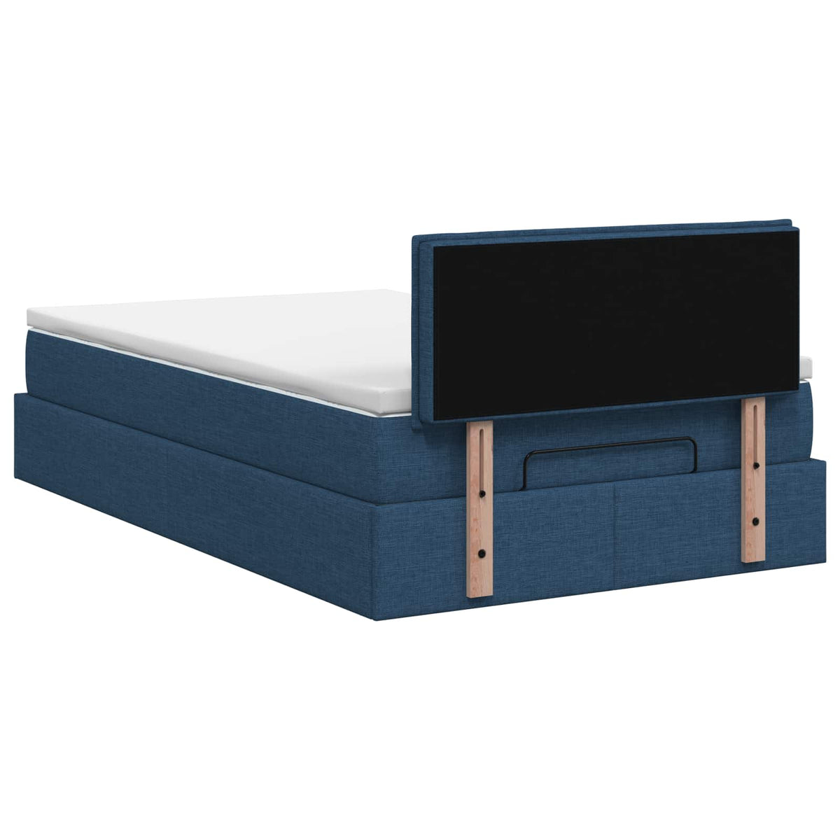 Krevet od pjene s madracem i LED-om Plava 120 x 190 cm Tkanina