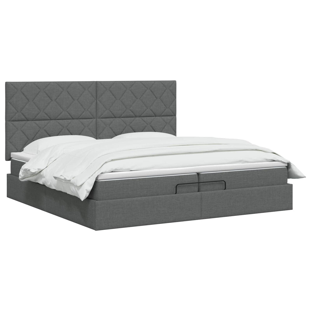 Krevet od pjene s madracem i LED-om Tamnosiva 200 x 200 cm