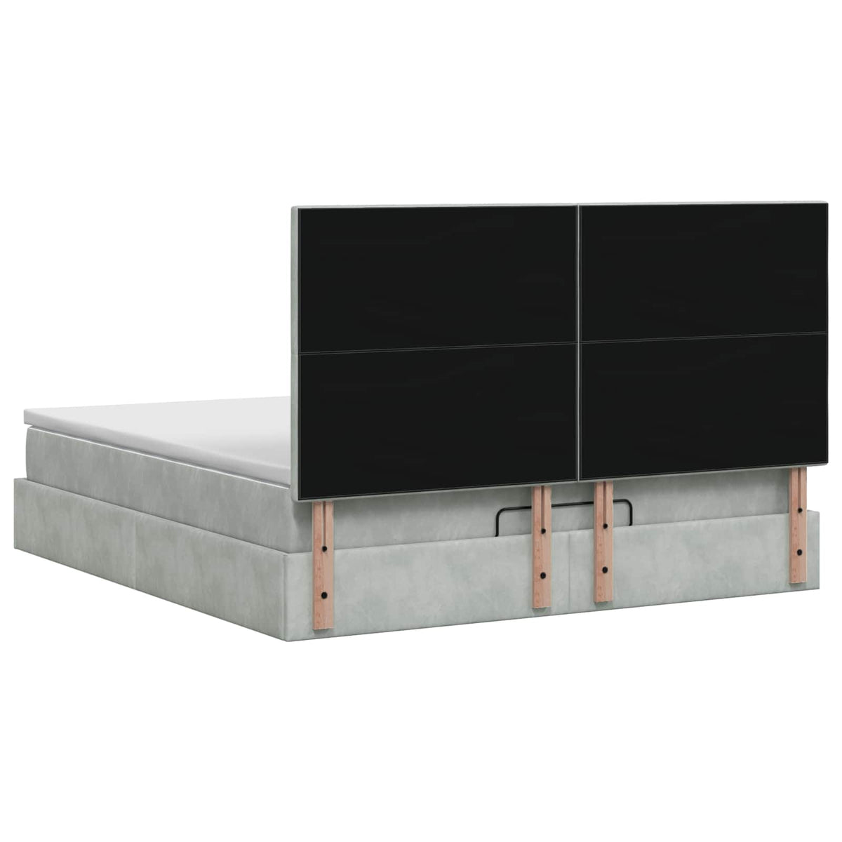 Krevet od pjene s madracem i LED-om Svjetlosiva 140 x 190 cm