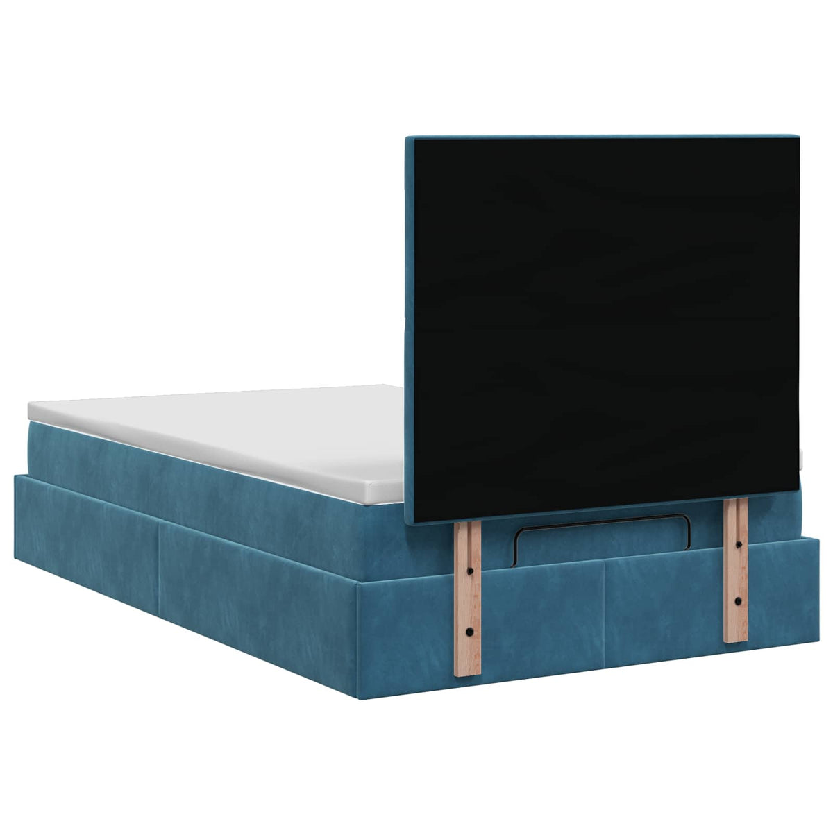 Krevet od pjene s madracem i LED-om Tamno plava 120 x 200 cm
