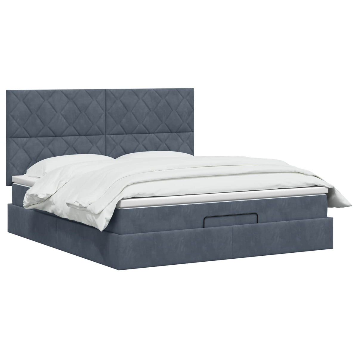 Krevet od pjene s madracem i LED-om Tamnosiva 140 x 190 cm
