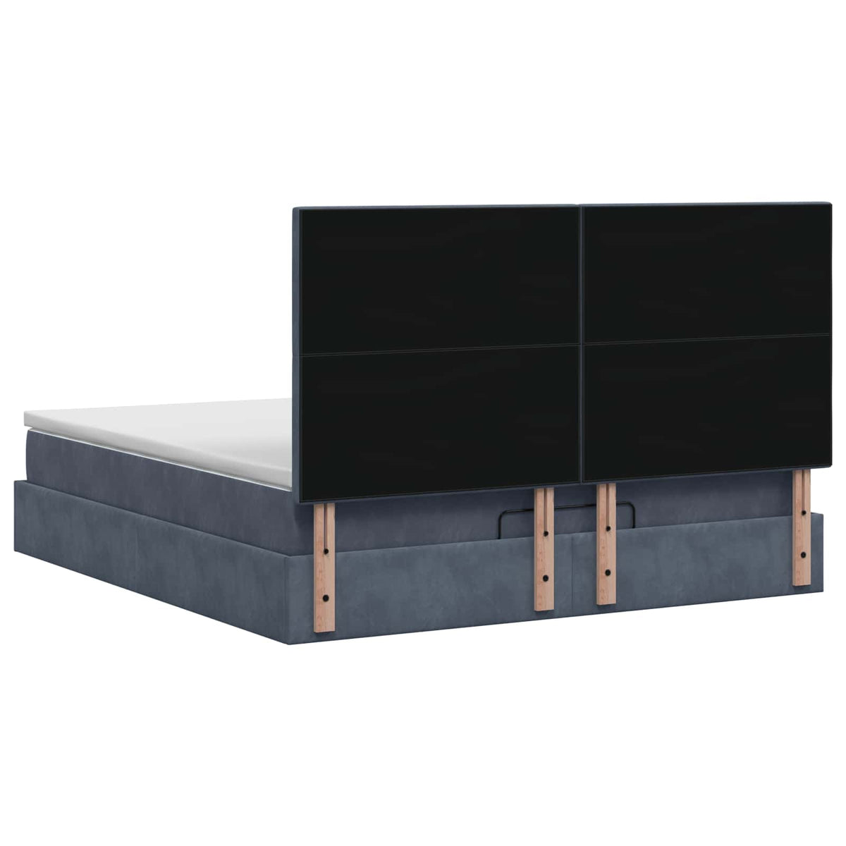 Krevet od pjene s madracem i LED-om Tamnosiva 140 x 200 cm
