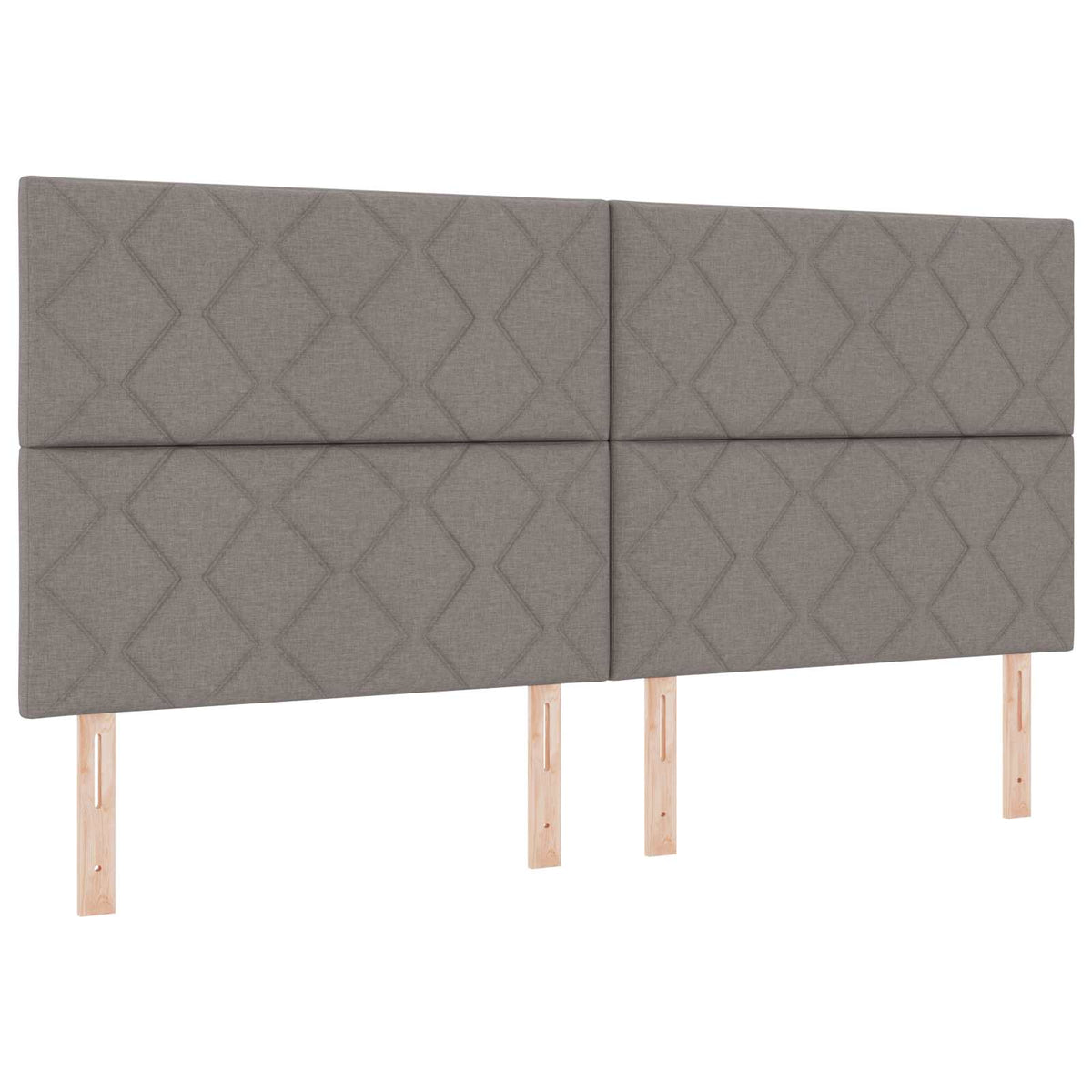 Krevet od pjene s madracem i LED-om Sivosmeđa 200 x 200 cm