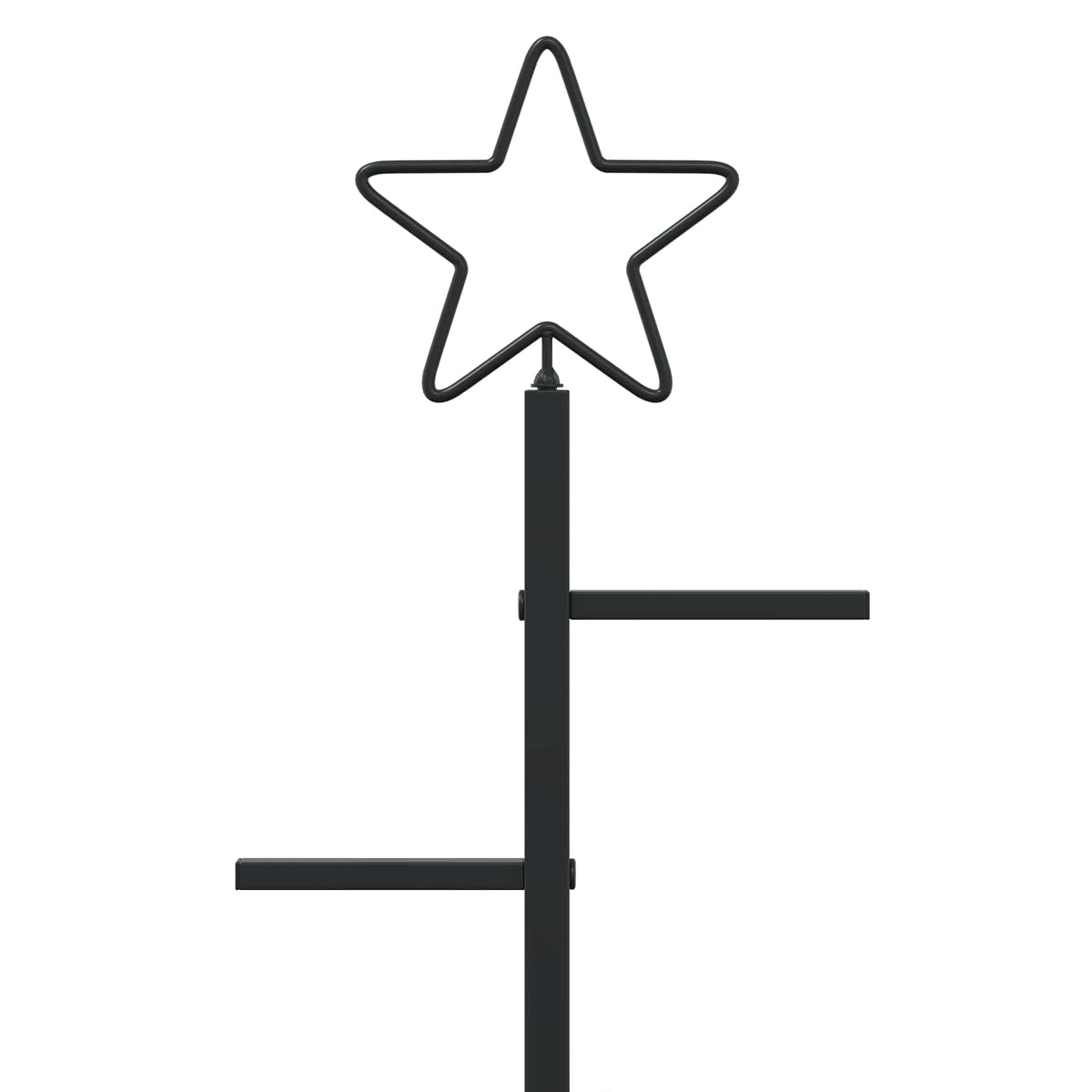 Metalna božićna jelka KUOPIO 150 cm Čelik Crna