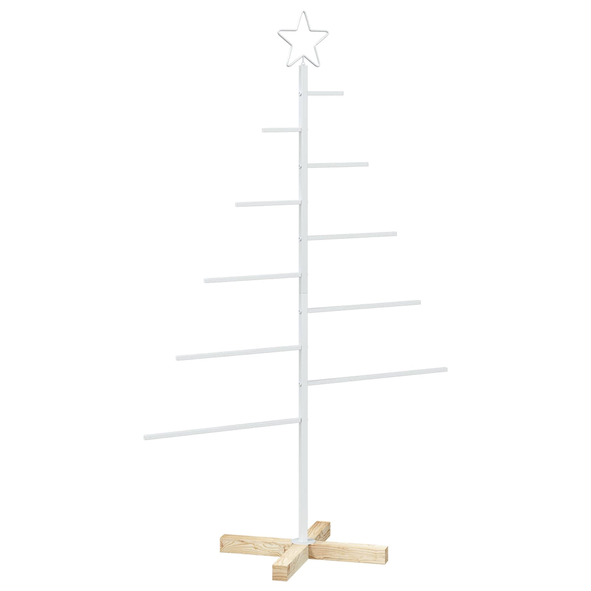 Metalna božićna jelka KUOPIO 125 cm Čelik Bijela