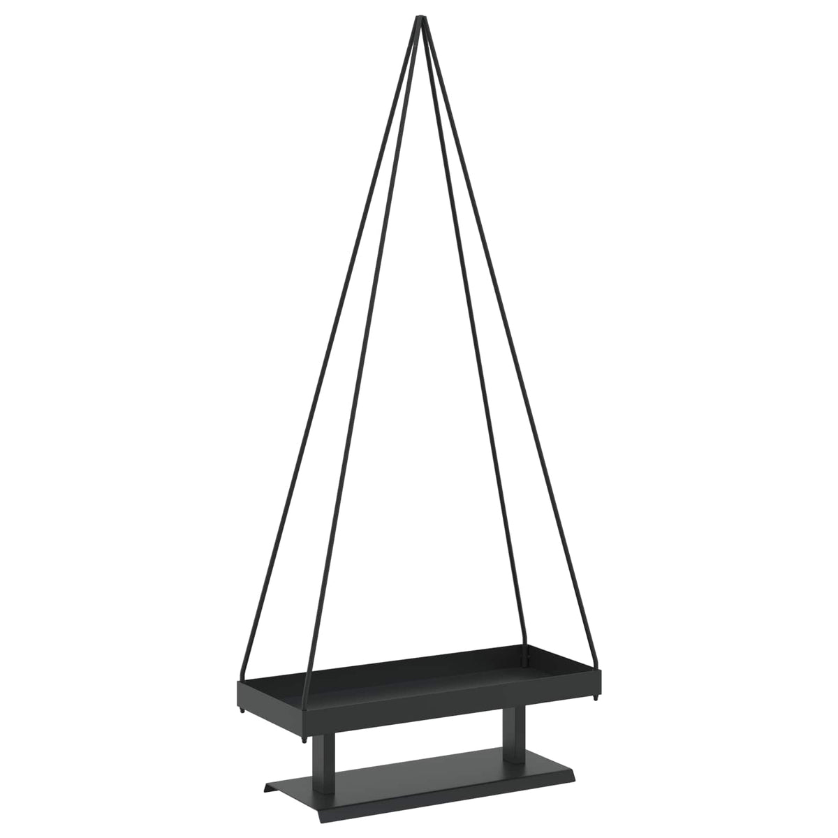 Metalna božićna jelka KUOPIO 150 cm Čelik Crna