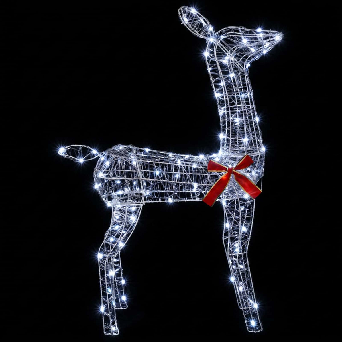 3D Božićni irvas LOVIISA 110 LED lampica Hladno bijela