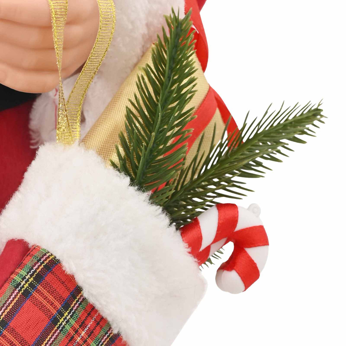 Figura Djed Božićnjak Crvena 30 cm Poliester