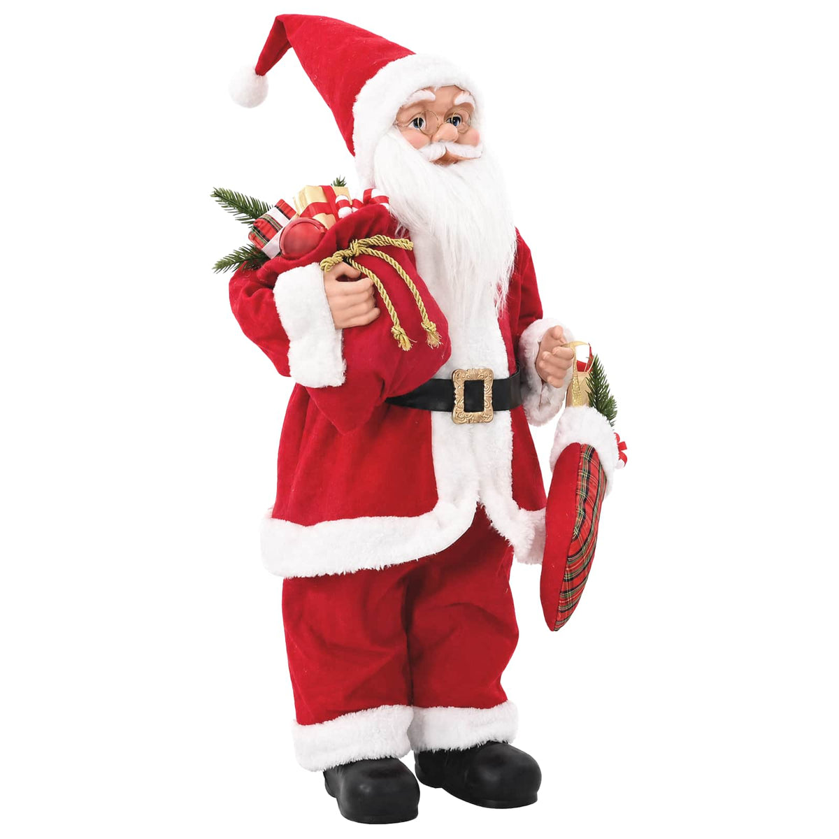 Figura Djed Božićnjak Crvena 30 cm Poliester