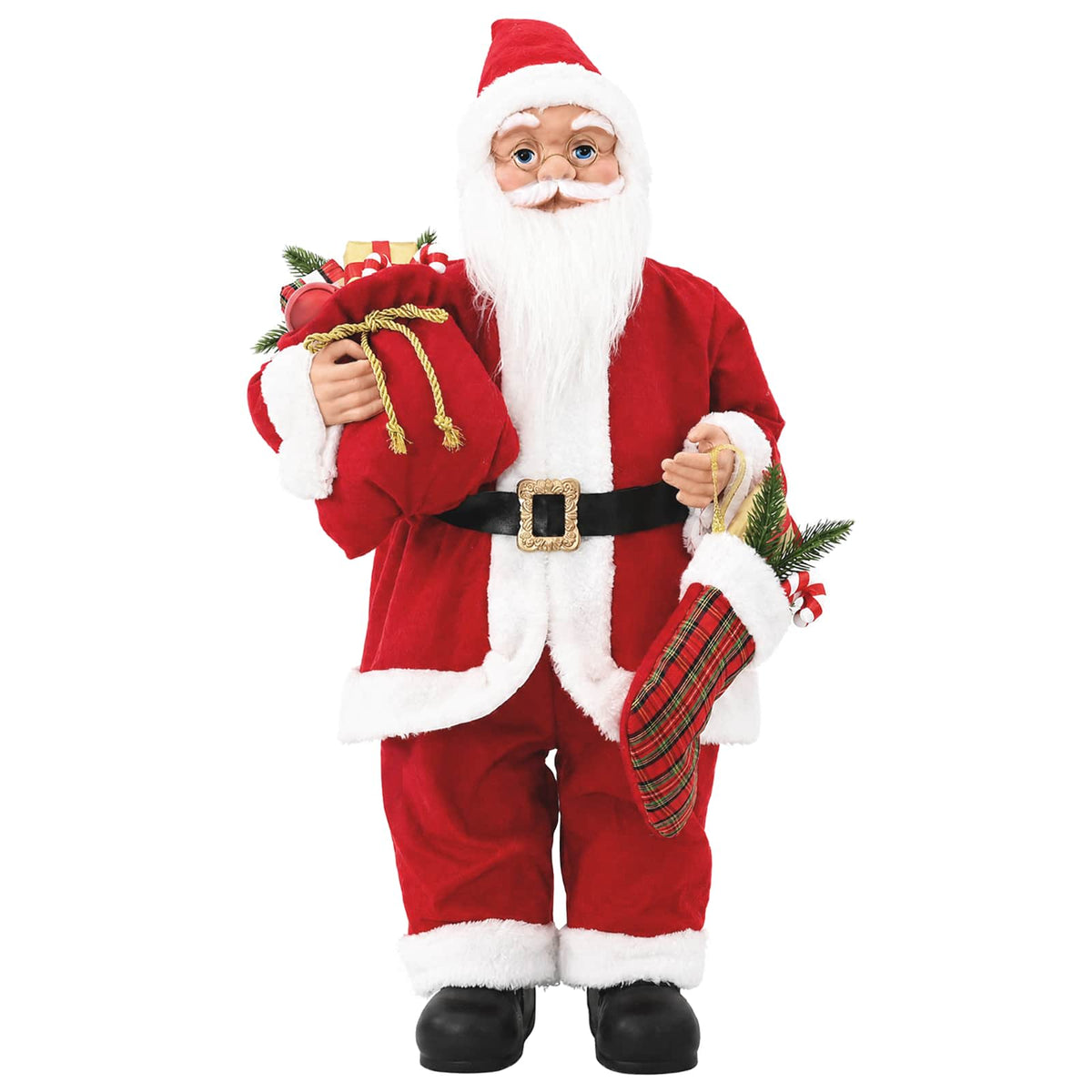 Figura Djed Božićnjak Crvena 30 cm Poliester