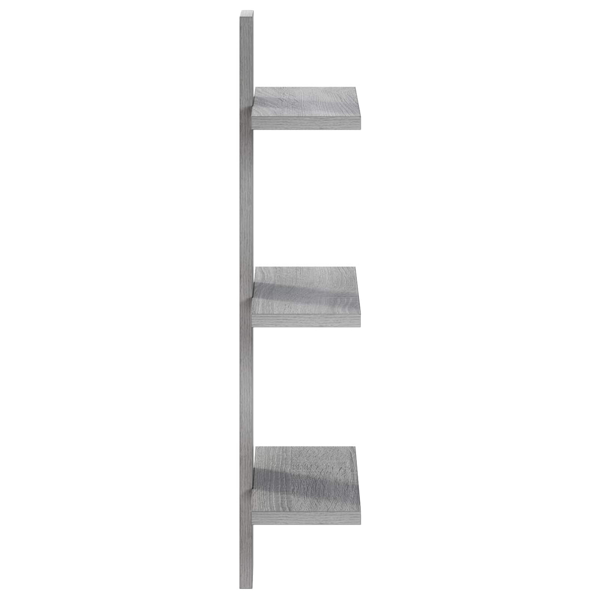 Zidna polica Siva Sonoma 30 x 13,5 x 64,5 cm Prerađeno drvo