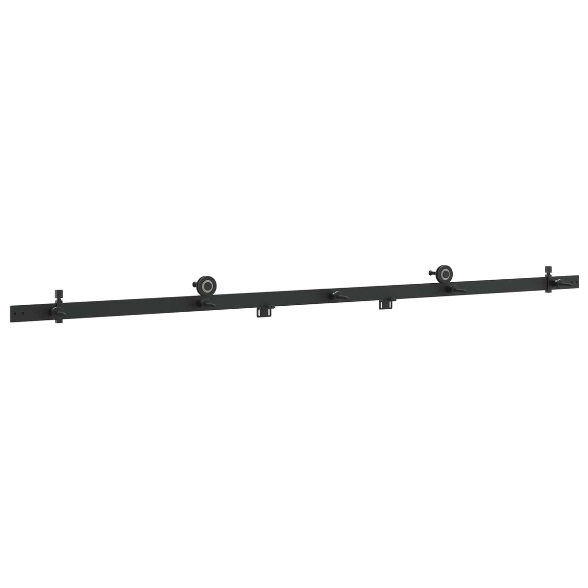 Okovi za klizna vrata 200 cm Čelik Crna