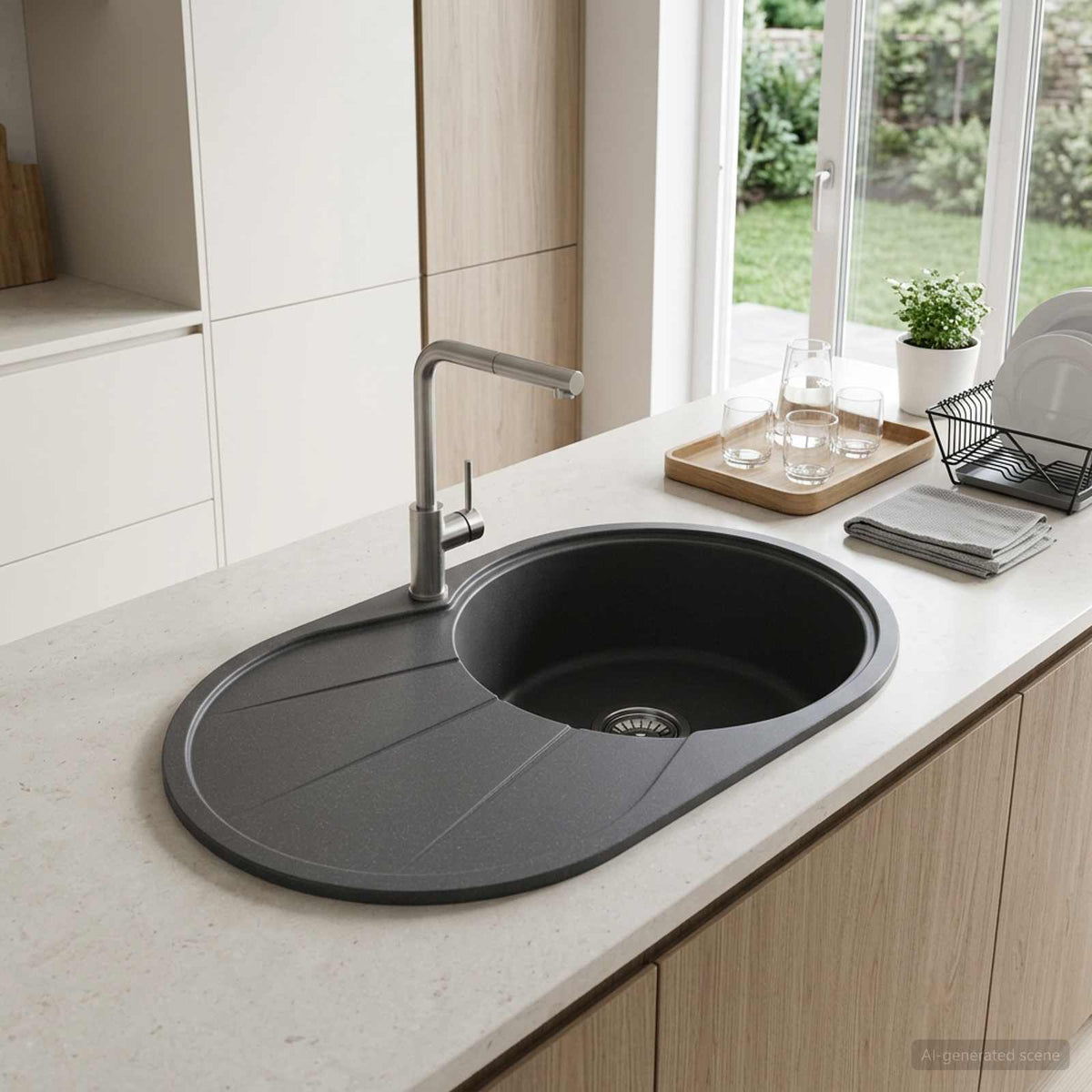 Kuhinjski sudoper s jednim koritom Granit 77 x 49 x 20,5 cm