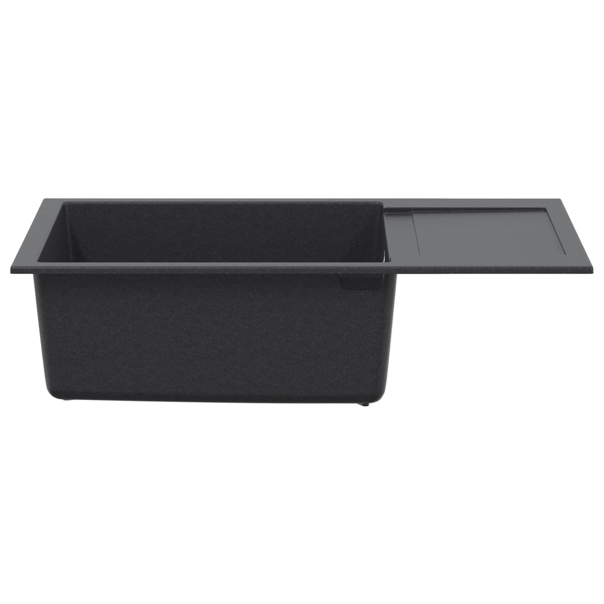 Jednostruki kuhinjski sudoper Granite 78 x 50 x 20 cm Grafitna