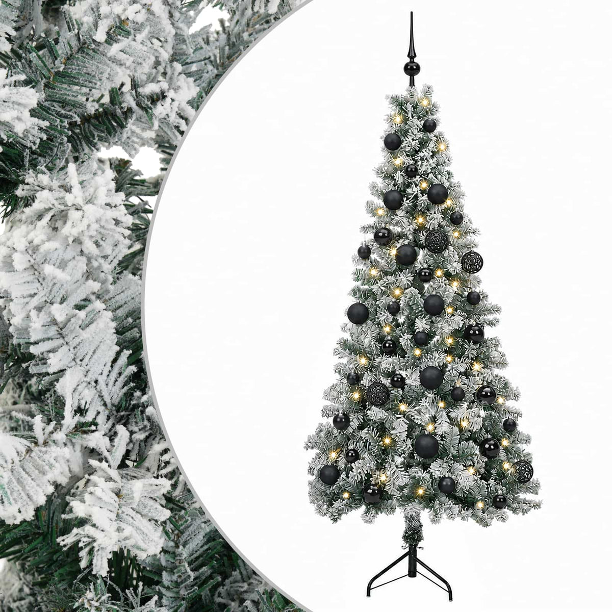 Umjetno božićno drvce s kuglicom 150 cm 150 LED lampica