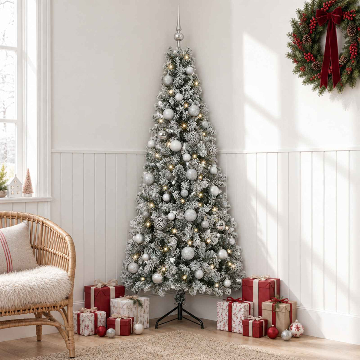 Umjetno božićno drvce s kuglicom 150 cm 150 LED lampica