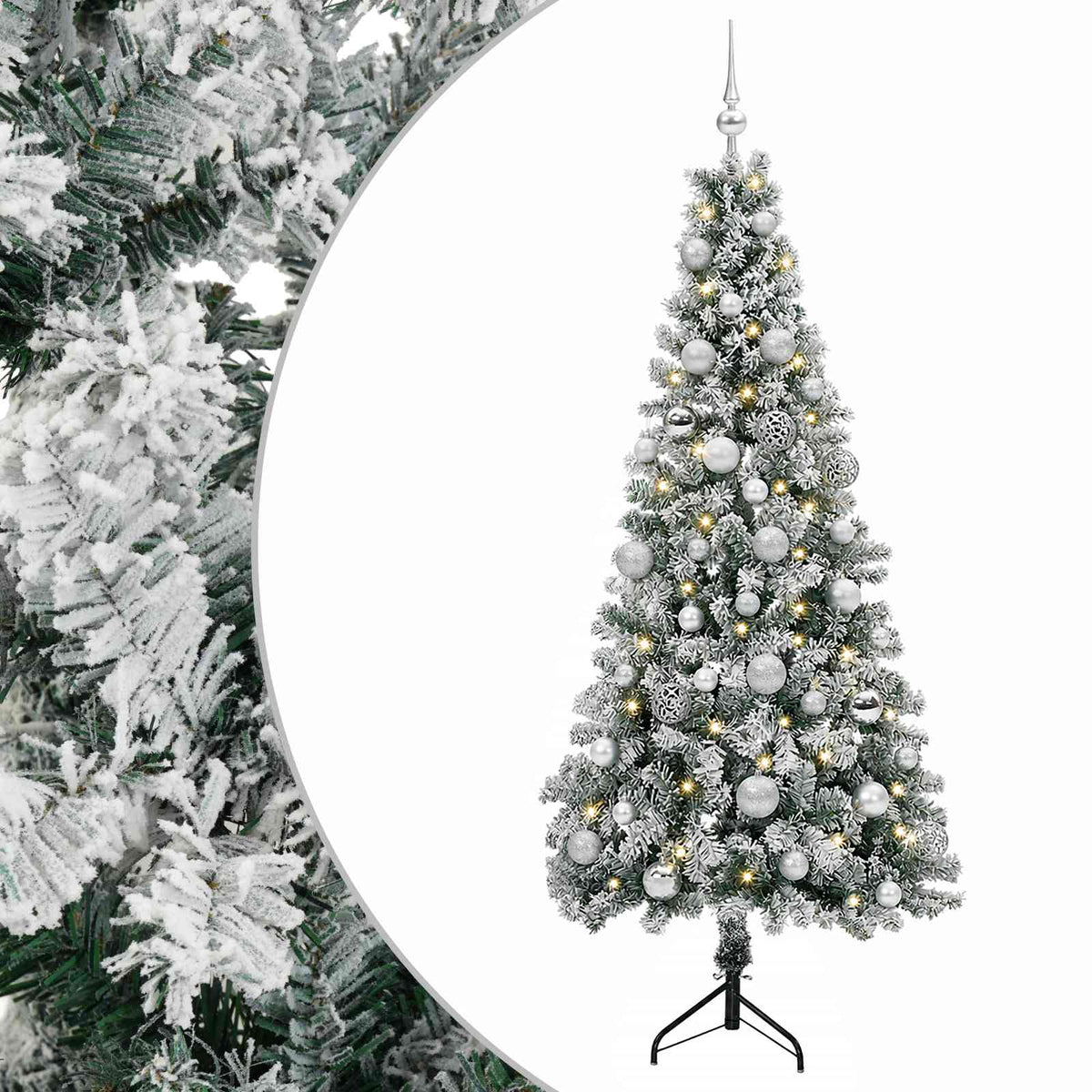 Umjetno božićno drvce s kuglicom 150 cm 150 LED lampica