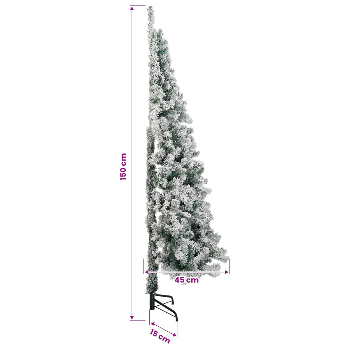 Umjetno božićno drvce s kuglicom 150 cm 150 LED lampica