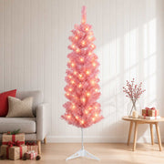 Umjetno vitko božićno drvce 150 LED lampica Topla bijela 120 cm