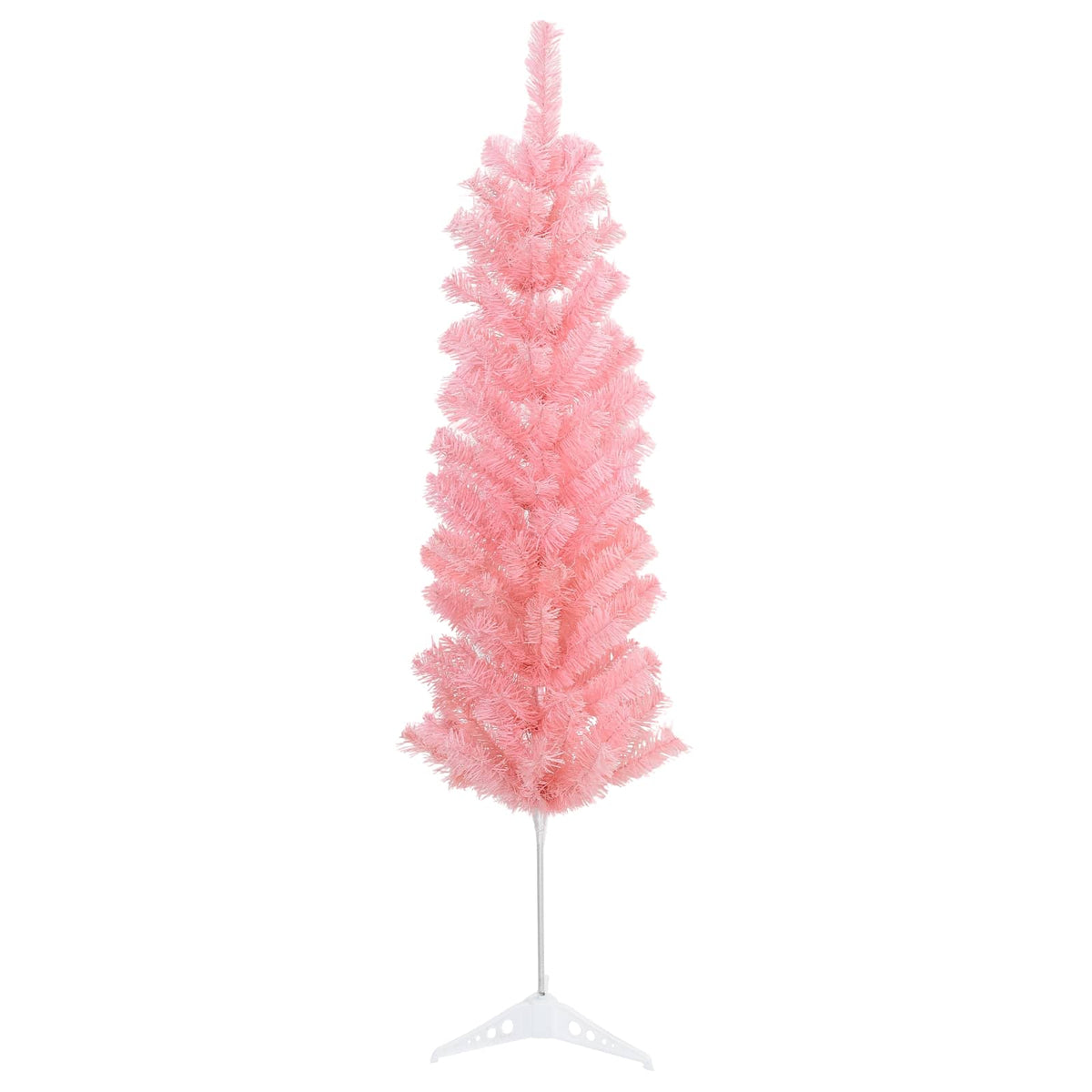 Umjetno vitko božićno drvce s kuglicama 150 cm 150 LED lampica