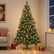 Umjetno božićno drvce 180 cm 300 LED lampica Topla bijela
