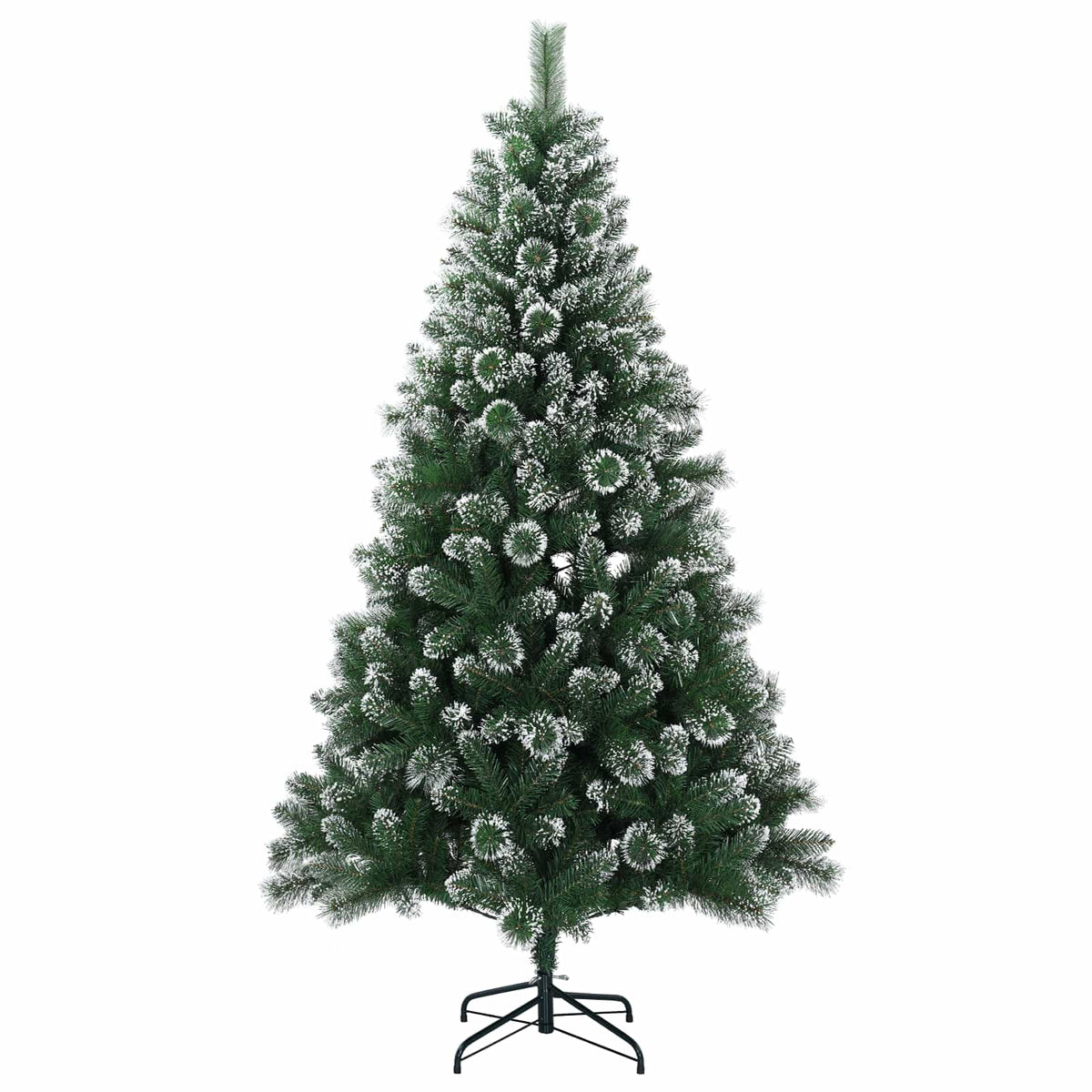 Umjetno božićno drvce s kuglicama 210 cm 300 LED lampica