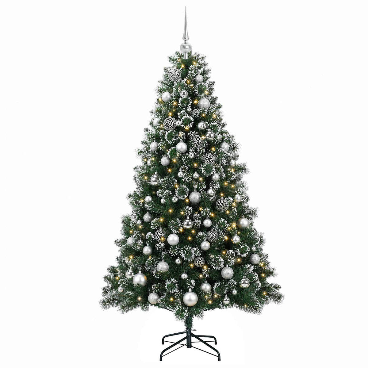 Umjetno božićno drvce s kuglicom 180 cm 300 LED lampica