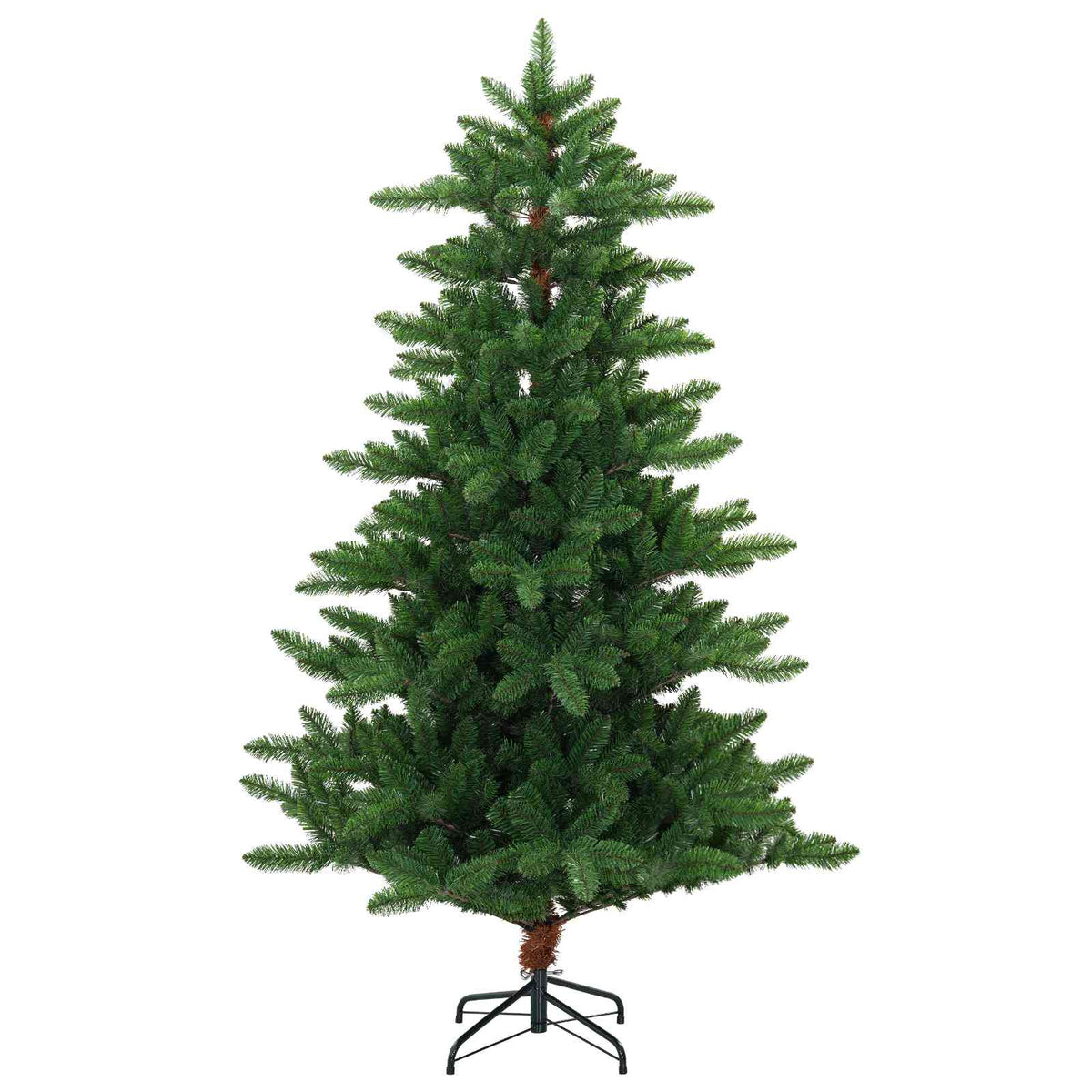Umjetno božićno drvce s kuglicama 150 cm 150 LED lampica
