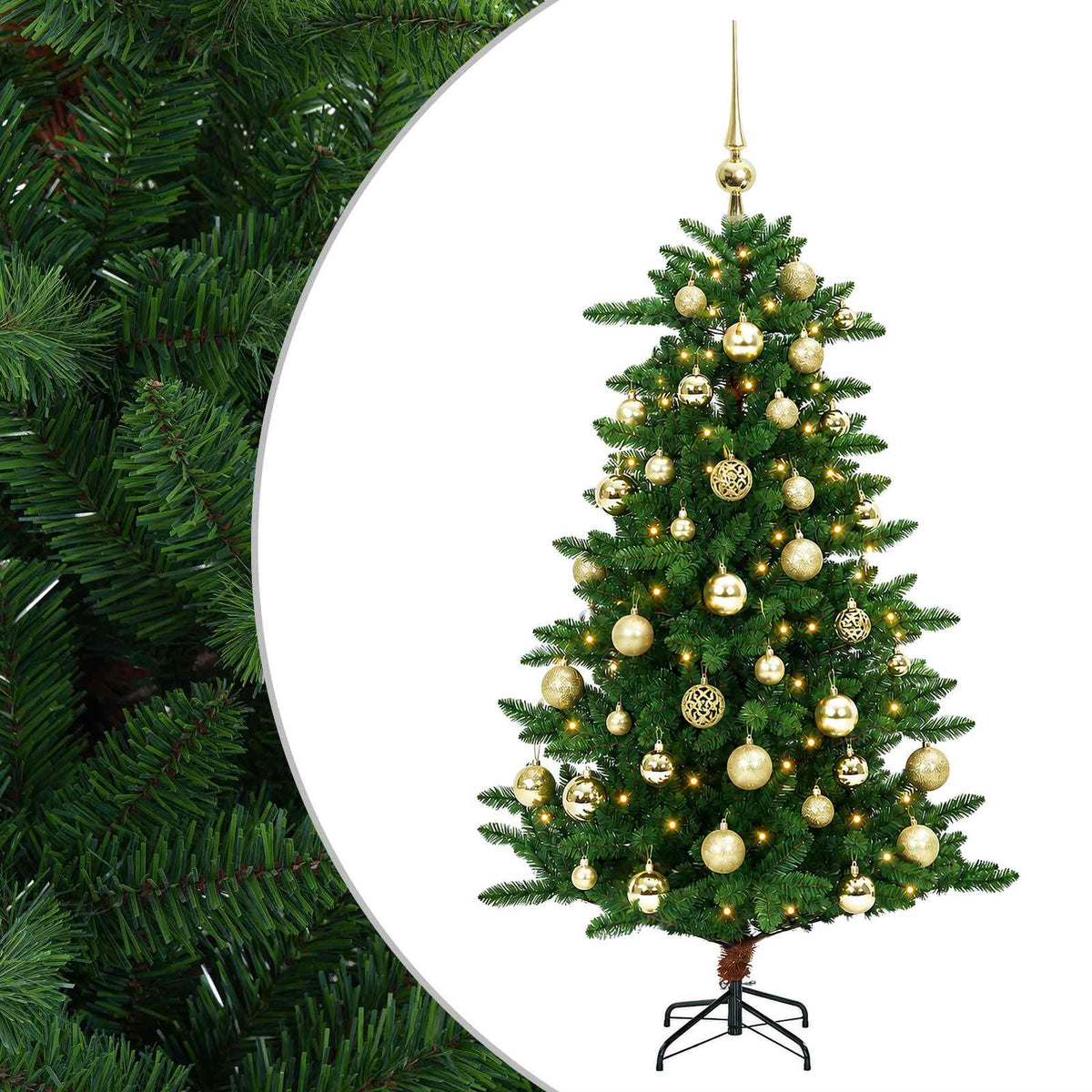 Artificial Christmas Tree with Bauble 150 cm 150 LED lampica