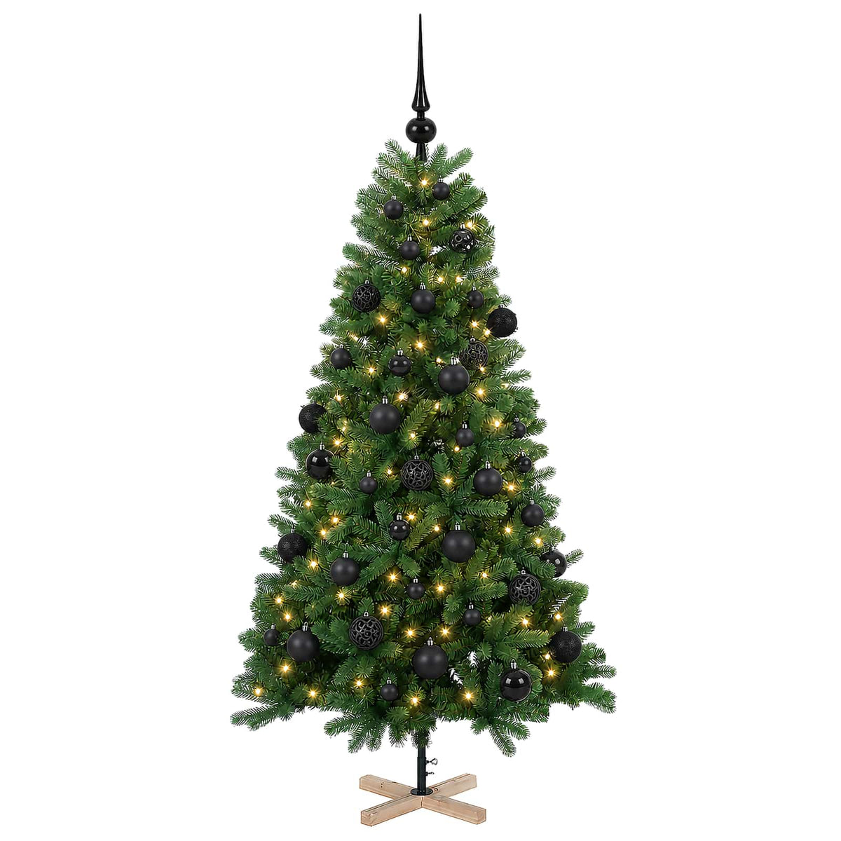 Umjetno božićno drvce s kuglicom 150 cm 150 LED lampica