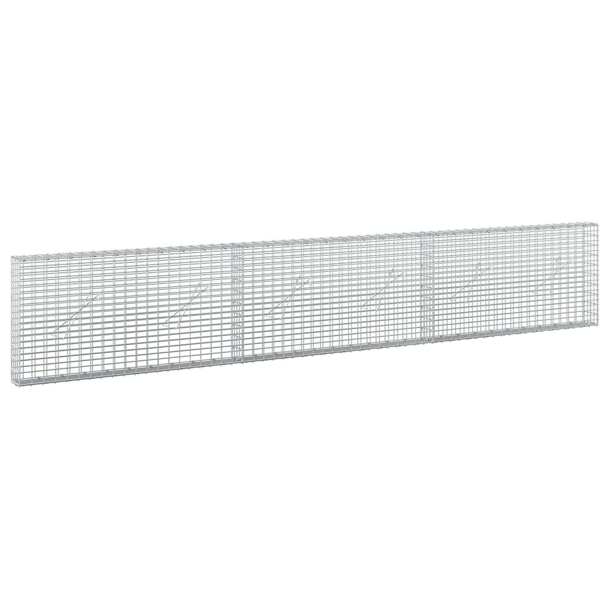 Gabion s žicom debljine 3,5 mm i mrežom 5x2,5 cm 300x10x50 cm