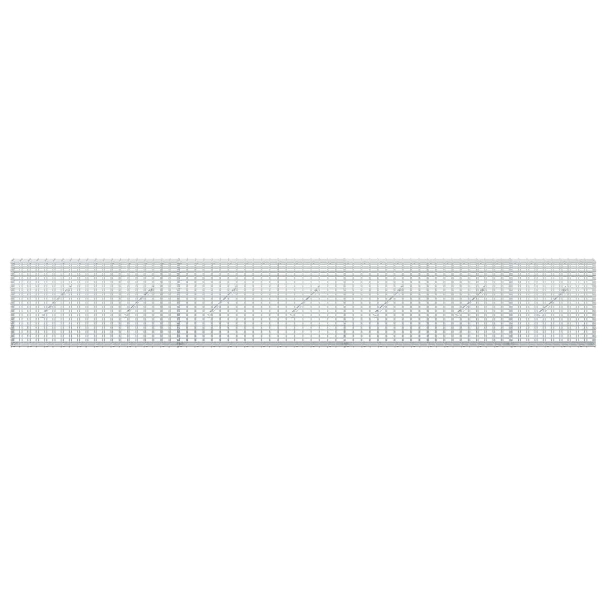 Gabion s žicom debljine 3,5 mm i mrežom 5x2,5 cm 350x10x50 cm
