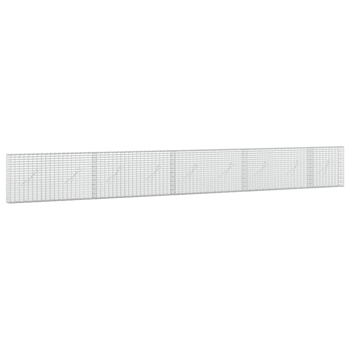 Gabion s žicom debljine 3,5 mm i mrežom 5x2,5 cm 450x10x50 cm