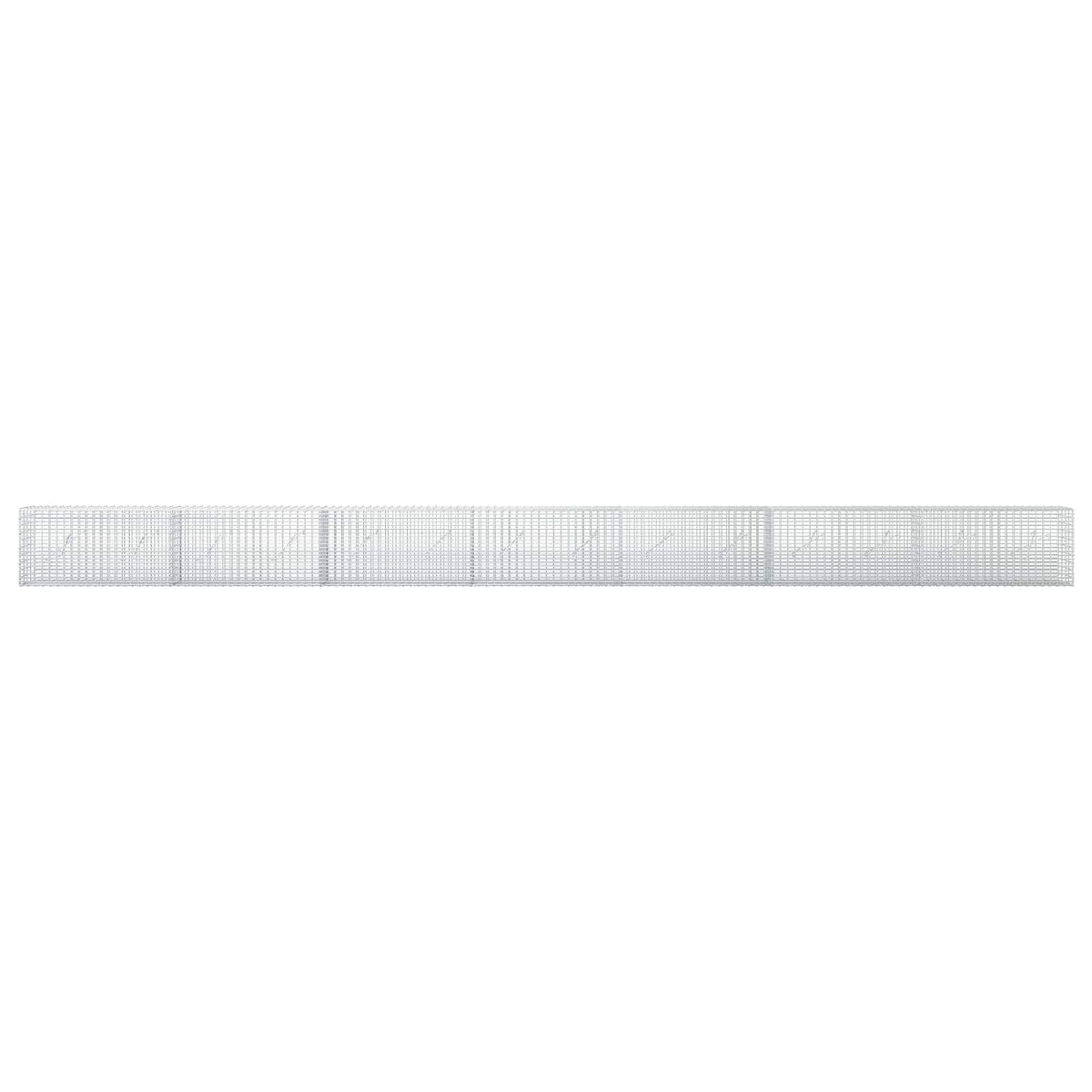 Gabion s žicom debljine 3,5 mm i mrežom 5x2,5 cm 700x10x50 cm