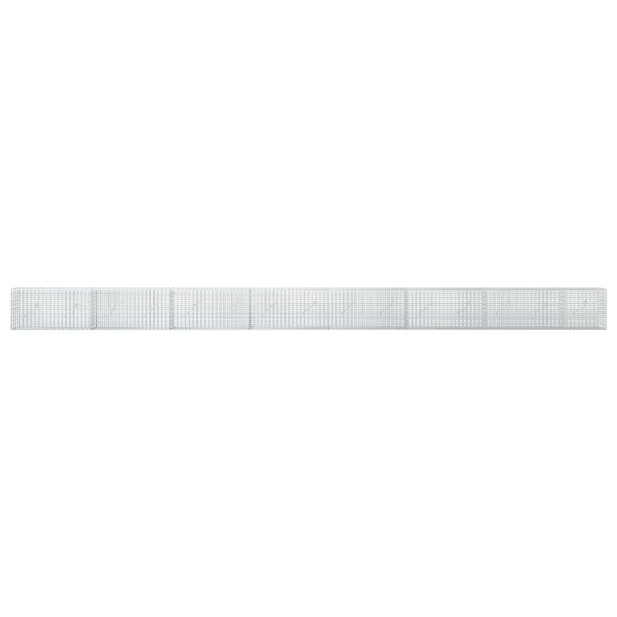Gabion s žicom debljine 3,5 mm i mrežom 5x2,5 cm 750x10x50 cm