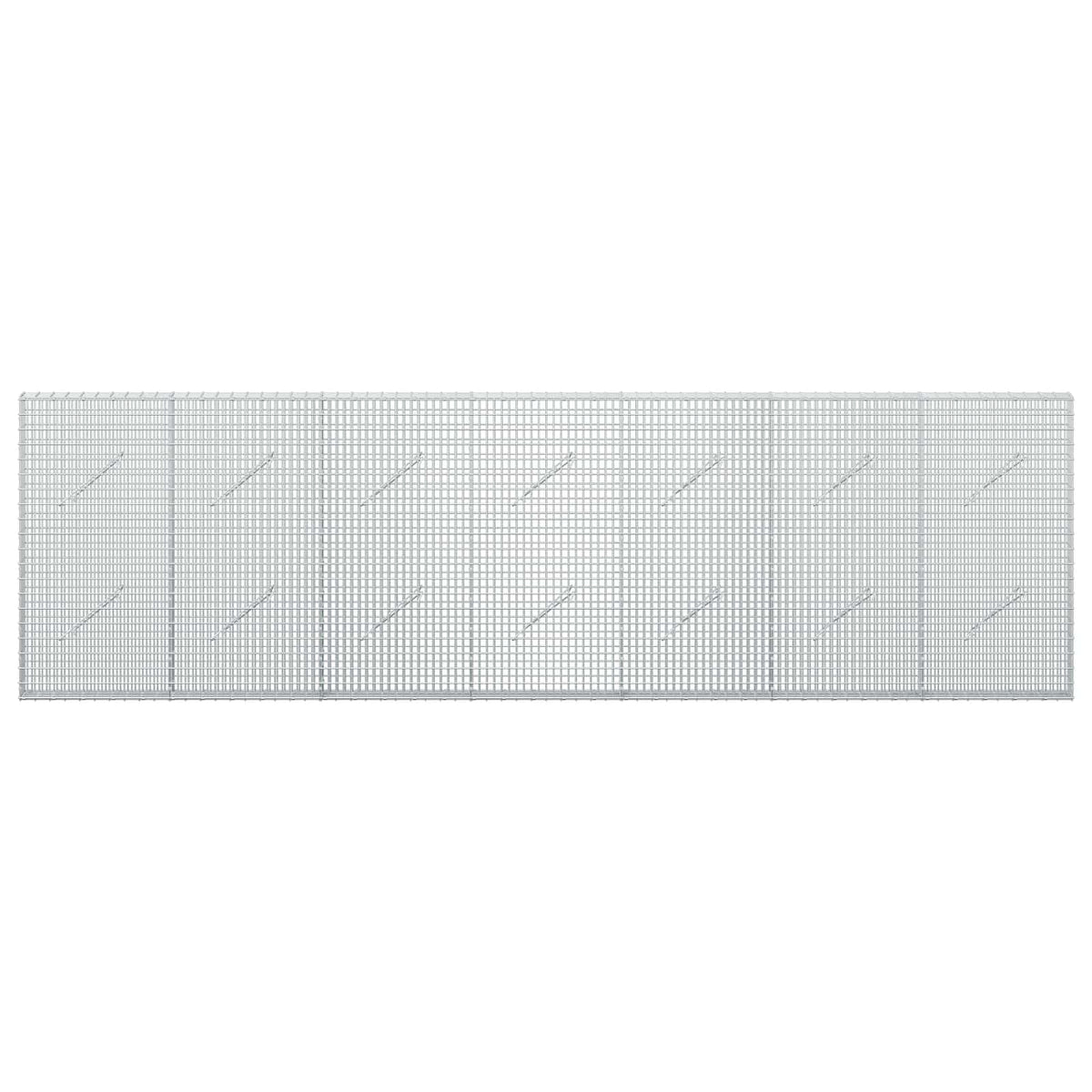 Gabion s žicom debljine 3,5 mm i mrežom 5x2,5 cm 350x10x100 cm