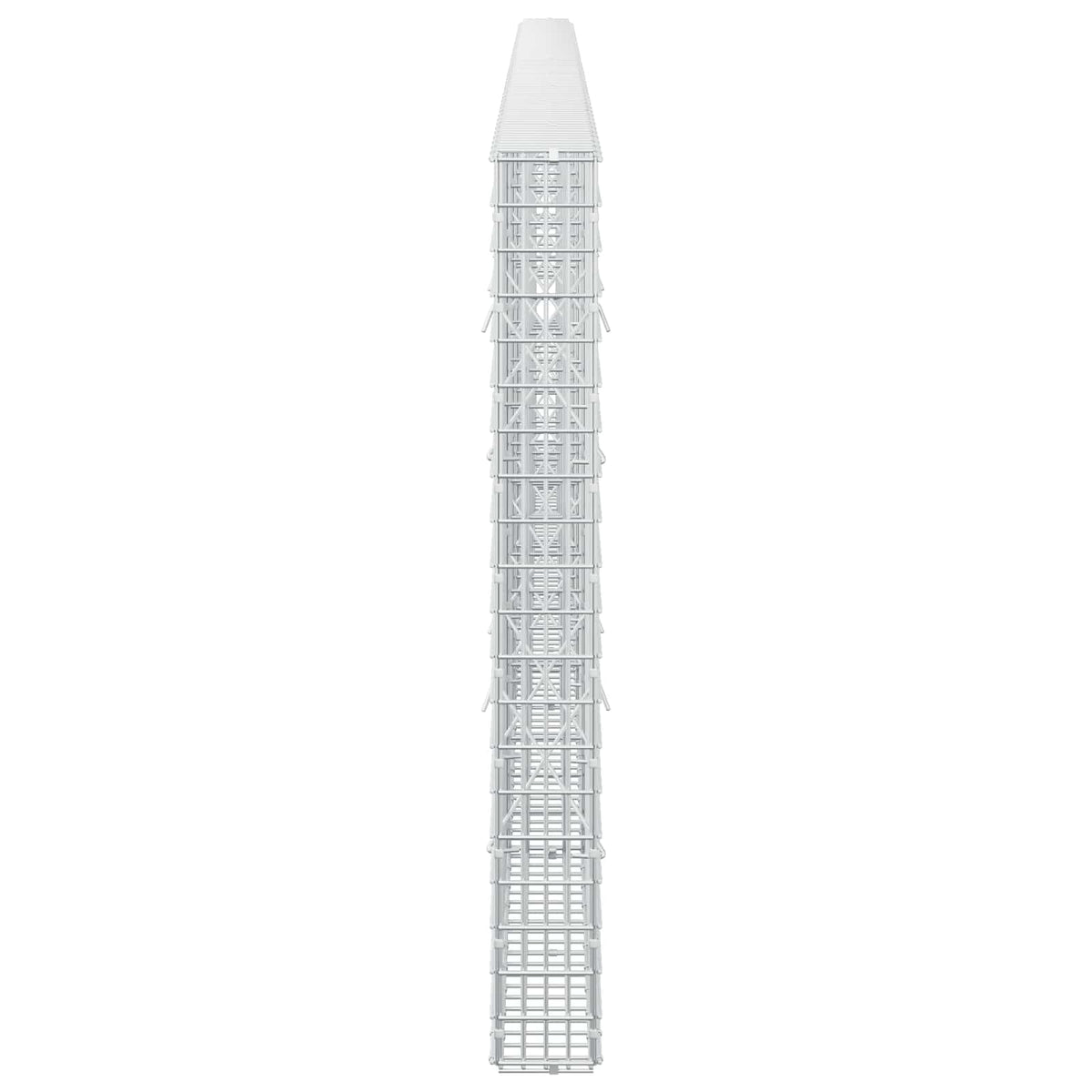 Gabion s žicom debljine 3,5 mm i mrežom 5x2,5 cm 500x10x100 cm