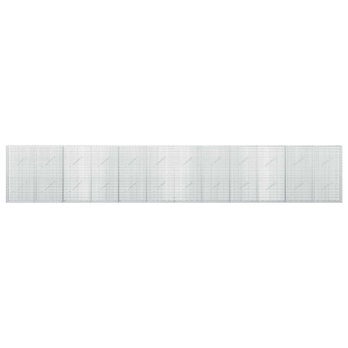 Gabion s žicom debljine 3,5 mm i mrežom 5x2,5 cm 600x10x100 cm