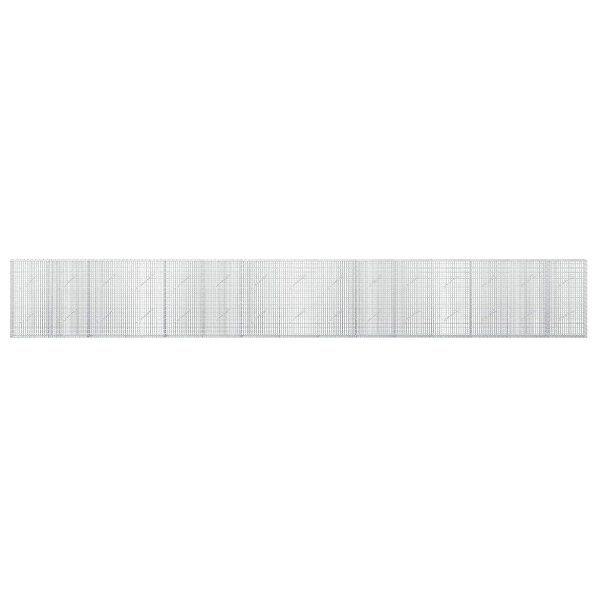 Gabion s žicom debljine 3,5 mm i mrežom 5x2,5 cm 750x10x100 cm
