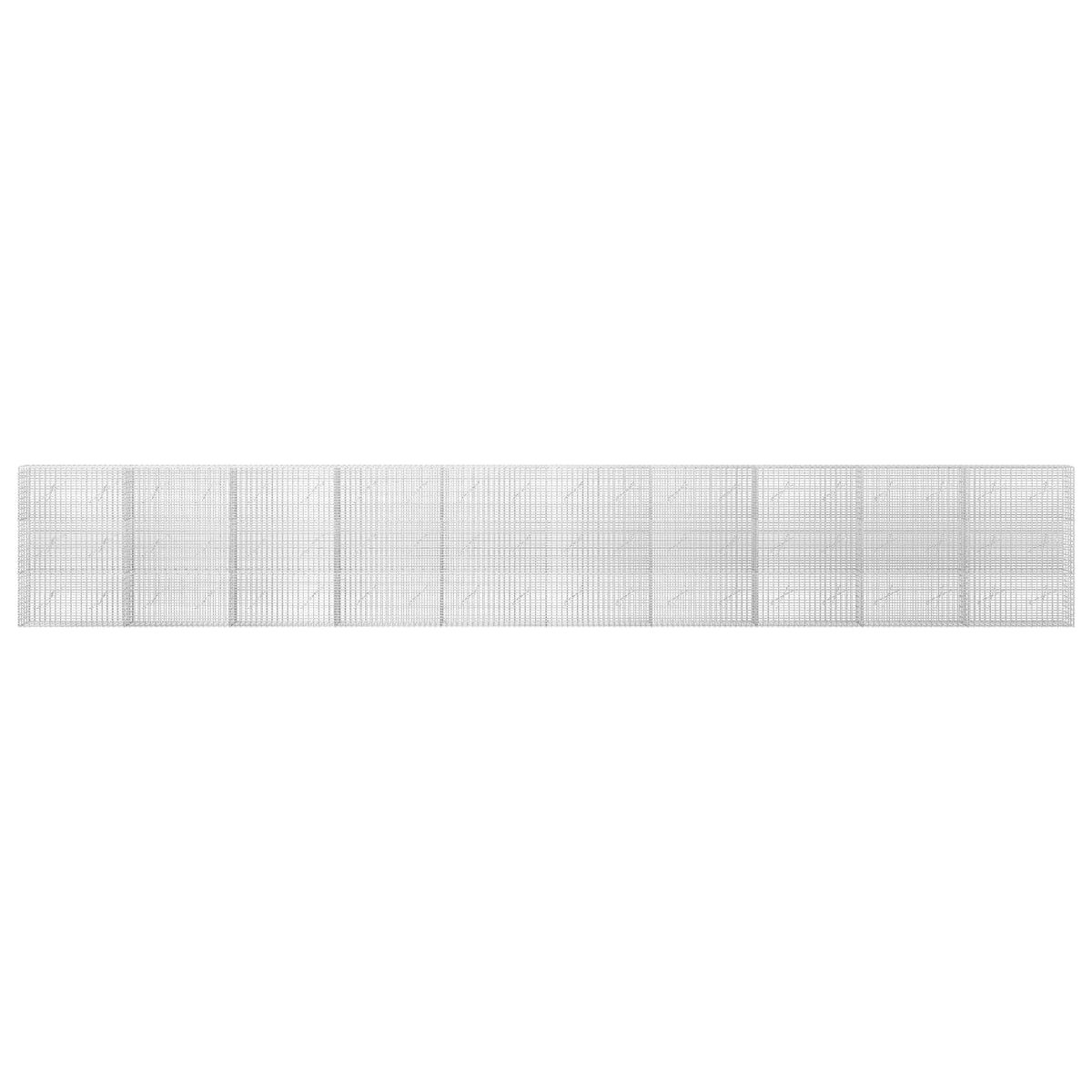Gabion s žicom debljine 3,5 mm i mrežom 5x2,5 cm 1000x10x150 cm