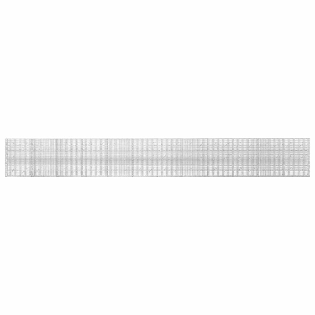 Gabion s žicom debljine 3,5 mm i mrežom 5x2,5 cm 1200x10x150 cm