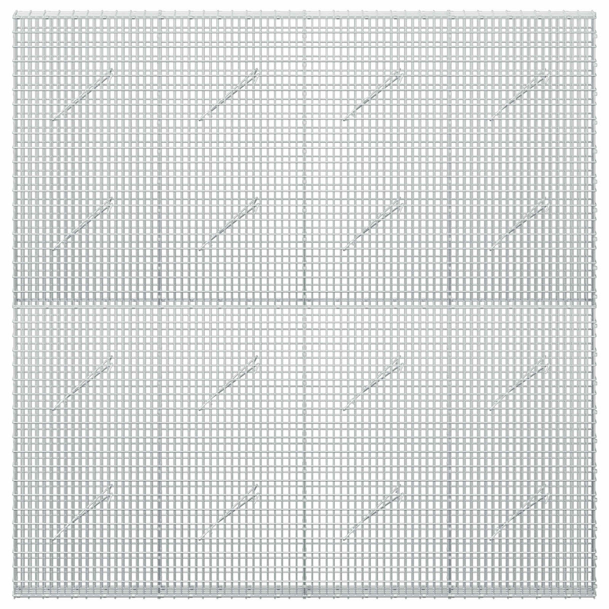 Gabion s žicom debljine 3,5 mm i mrežom 5x2,5 cm 200x10x200 cm