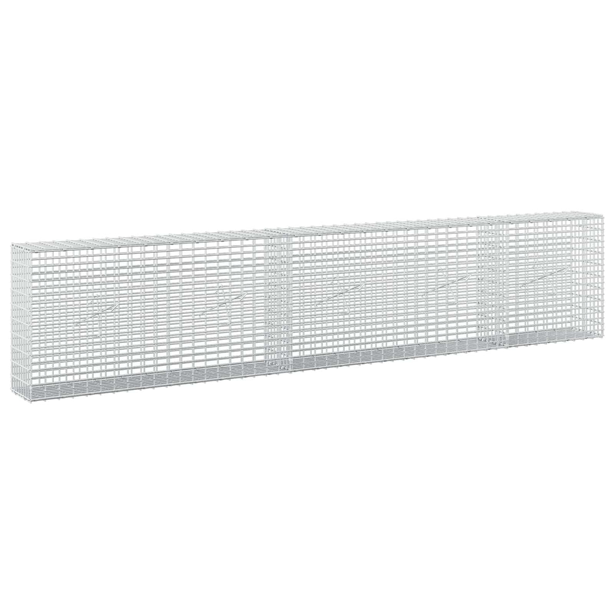 Gabion s žicom debljine 3,5 mm i mrežom 5x2,5 cm 250x20x50 cm