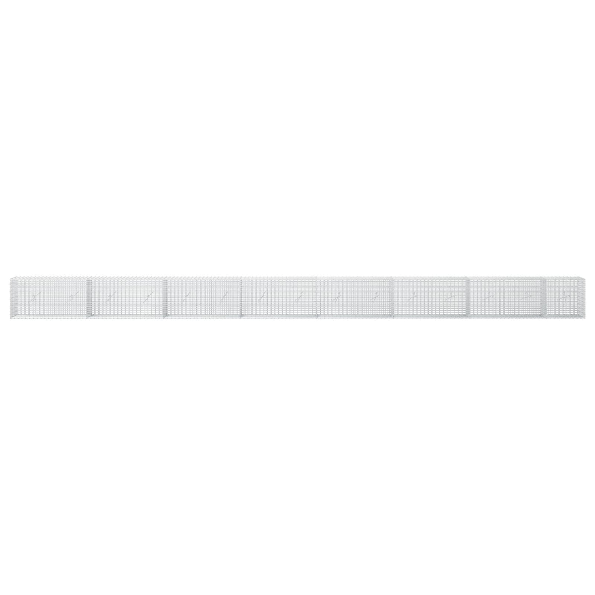 Gabion s žicom debljine 3,5 mm i mrežom 5x2,5 cm 750x20x50 cm