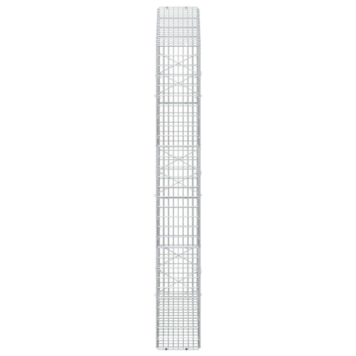 Gabion s žicom debljine 3,5 mm i mrežom 5x2,5 cm 100x20x150 cm